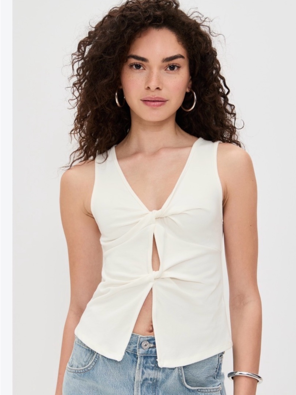 Reformation Tefi Top white size small, NWT